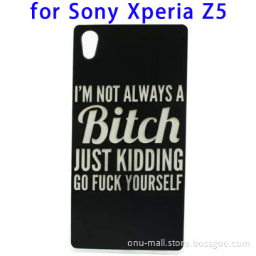 Top Quality Multi Patterns TPU Mobile Phone Cover for Sony Xperia Z5